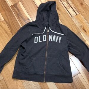Old Navy Charcoal Hoodie with Zip